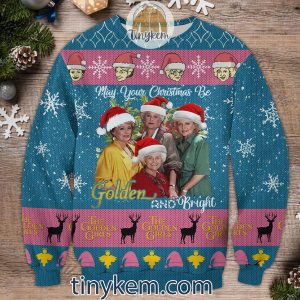 Golden Girls Christmas Ugly Sweater Golden And Bright2B2 EqXhx