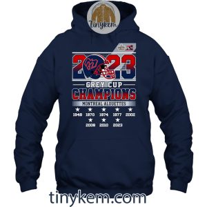 Grey Cup 2023 Montreal Alouettes 8th Champions In History Unisex Tshirt