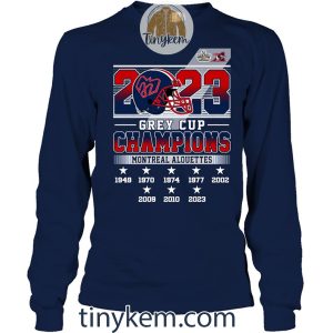 Grey Cup 2023 Montreal Alouettes 8th Champions In History Unisex Tshirt2B4 iJDY5
