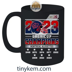 Grey Cup 2023 Montreal Alouettes 8th Champions In History Unisex Tshirt2B5 ZFJUi