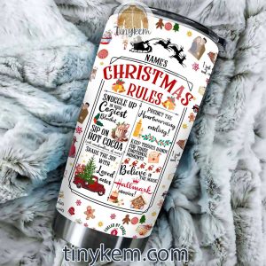 Hallmark Customized 20Oz Tumbler: Christmas Rules