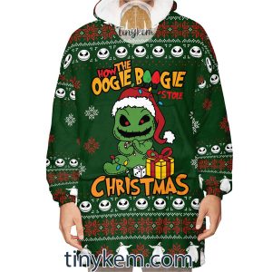 How The Oogie Boogie Stole Christmas Fleece Blanket Hoodie2B2 kXF49