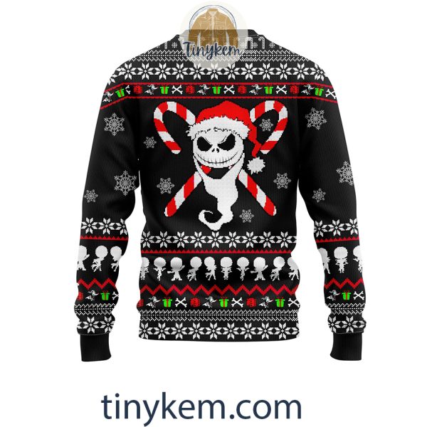 Jack Skellington In Pocket Ugly Sweater: On The Naughty List And I Regret Nothing
