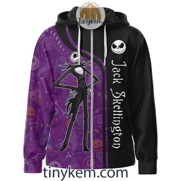 Jack Skellington Zipper Hoodie: Do You Like A Freakin People Person