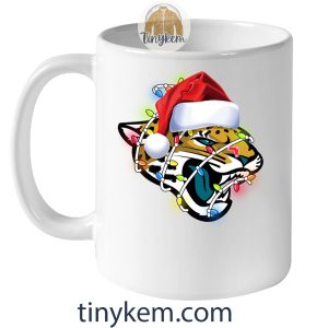 Jacksonville Jaguars With Santa Hat And Christmas Light Shirt2B5 CFEpp