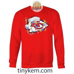 Kansas City Chiefs With Santa Hat And Christmas Light Shirt2B3 hRaRf