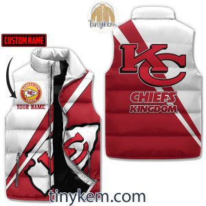 Kansas City Customized Puffer Sleeveless Jacket Chiefs Kingdom2B3 uJ0Za