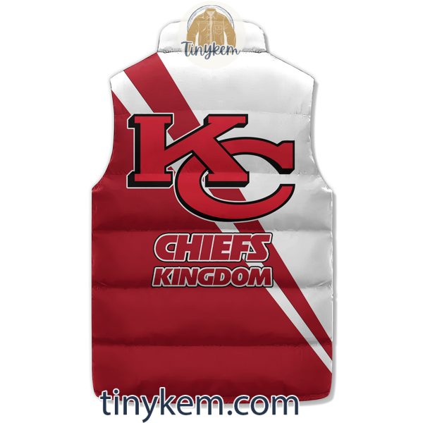 Kansas City Customized Puffer Sleeveless Jacket: Chiefs Kingdom