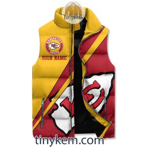 Kansas City Customized Puffer Sleeveless Jacket Chiefs Kingdom2B5 mNQlC