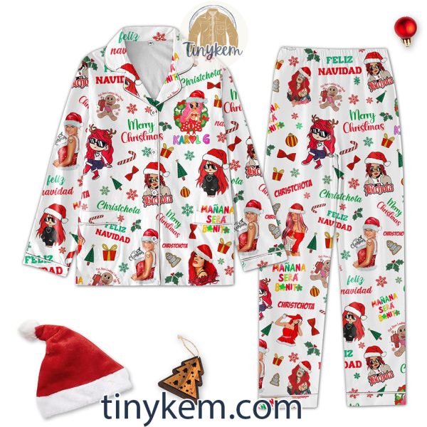 Karol G Bichota Christmas Pajamas Set
