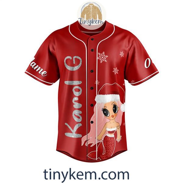 Karol G Christmas Customized Baseball Jersey