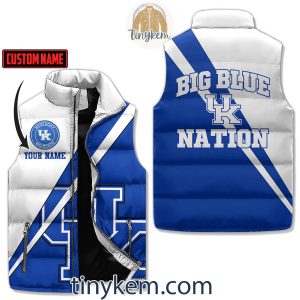 Kentucky Wildcats Customized Puffer Sleeveless Jacket: Big Blue Nation