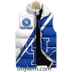 Kentucky Wildcats Customized Puffer Sleeveless Jacket: Big Blue Nation