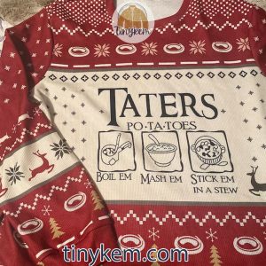 LOTR Taters Potatoes Christmas Ugly Sweater2B4 IEtHA