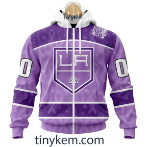 Los Angeles Kings Purple Lavender Hockey Fight Cancer Personalized Hoodie2C Tshirt2B2 fFZ22