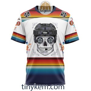 Los Angeles Kings With Dia De Los Muertos Design On Custom Hoodie Tshirt2B6 o9tHv