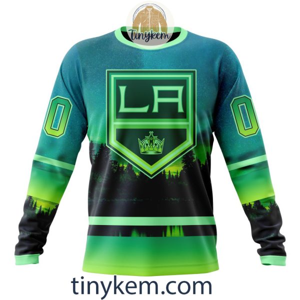 Los Angeles Kings With Special Northern Light Design 3D Hoodie, Tshirt