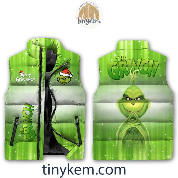 Merry Ginchmas Customized Puffer Sleeveless Jacket