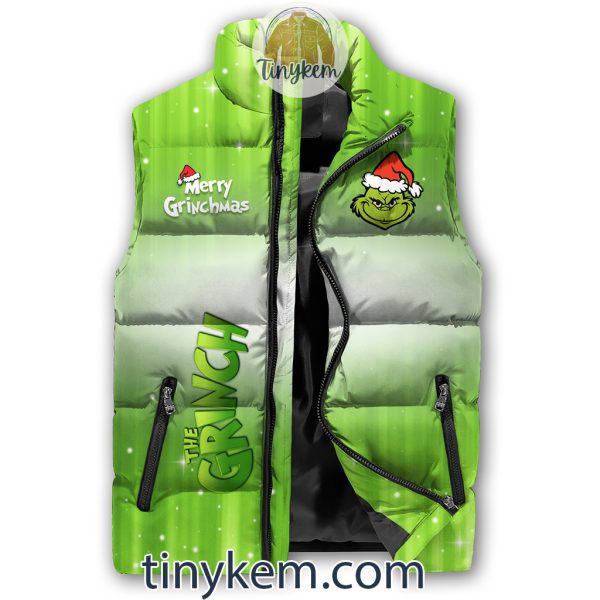 Merry Ginchmas Customized Puffer Sleeveless Jacket