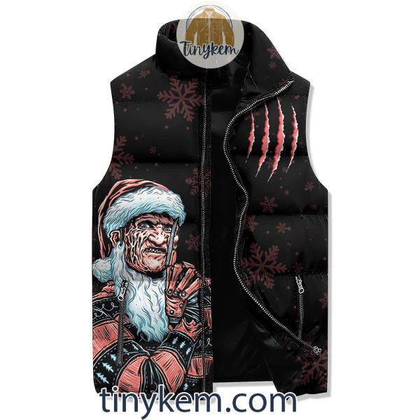 Michael Myers Christmas Puffer Sleeveless Jacket