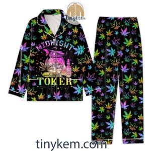 Midnight Toker Funny Weed Pajamas Set2B6 IOR8w