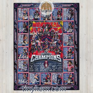Montreal Alouettes Grey Cup 2023 Champions Fleece Blanket2B6 iqWF9