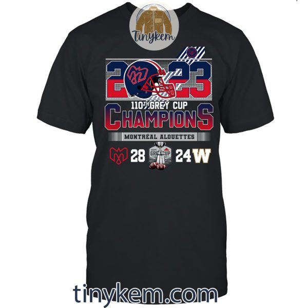 Montreal Alouettes Grey Cup Champions 2023 Unisex Tshirt