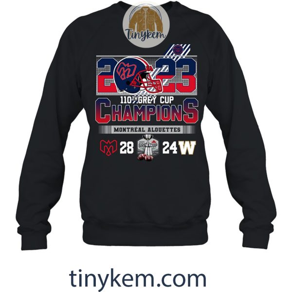 Montreal Alouettes Grey Cup Champions 2023 Unisex Tshirt