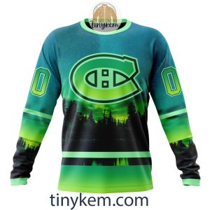 Montreal Canadiens With Special Northern Light Design 3D Hoodie Tshirt2B4 kkAyI