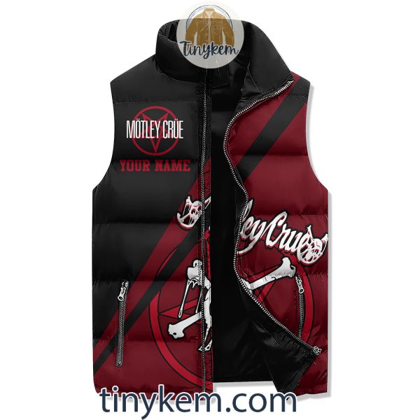 Motley Crue Customized Puffer Sleeveless Jacket