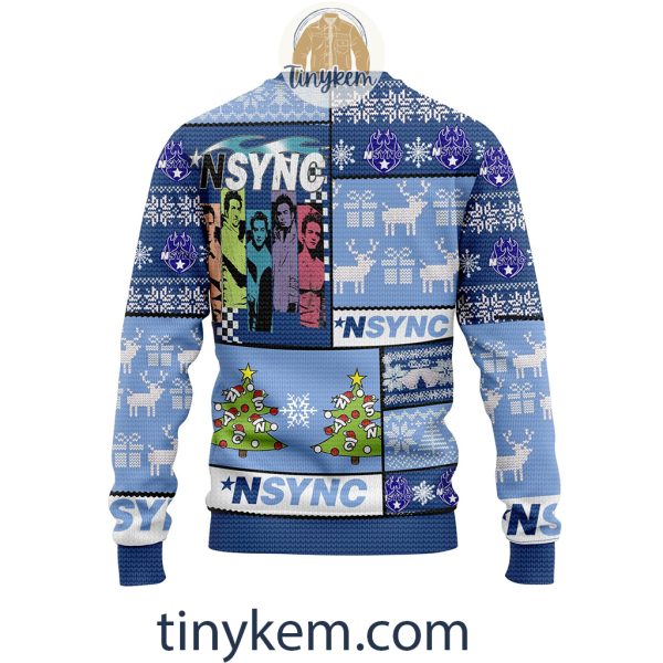 NSYNC Christmas Blue Ugly Sweater