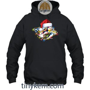 Nashville Predators With Santa Hat And Christmas Light Shirt2B2 Bmj2U