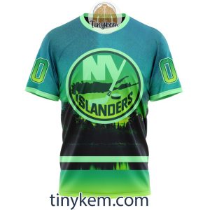 New York Islanders With Special Northern Light Design 3D Hoodie Tshirt2B6 tDmnt