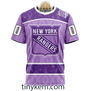 New York Rangers Purple Lavender Hockey Fight Cancer Personalized Hoodie2C Tshirt2B6 DSlXL