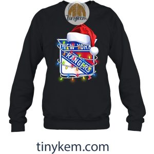 New York Rangers With Santa Hat And Christmas Light Shirt2B3 80IXl