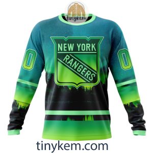 New York Rangers With Special Northern Light Design 3D Hoodie Tshirt2B4 gwydu