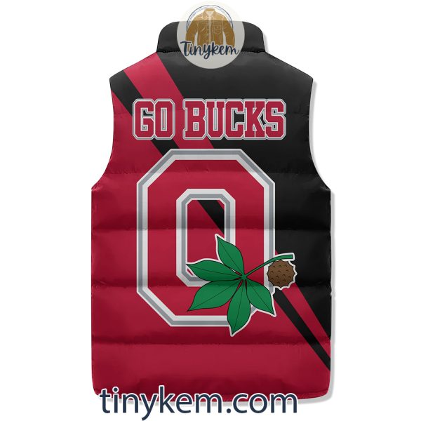 Ohio State Buckeyes Customized Puffer Sleeveless Jacket