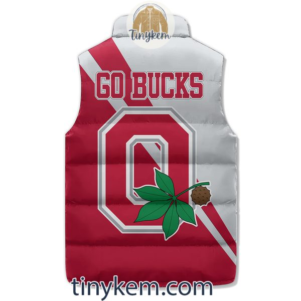Ohio State Buckeyes Customized Puffer Sleeveless Jacket