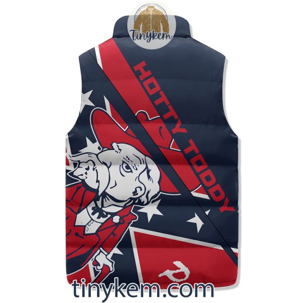 Ole Miss Rebels Customized Puffer Sleeveless Jacket: Hotty Toddy