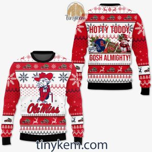 Ole Miss Rebels Ugly Christmas Sweater Hotty Toddy Gosh Almighty2B4 ddI90