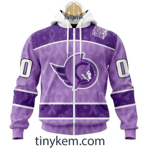 Ottawa Senators Purple Lavender Hockey Fight Cancer Personalized Hoodie2C Tshirt2B2 tPC0B