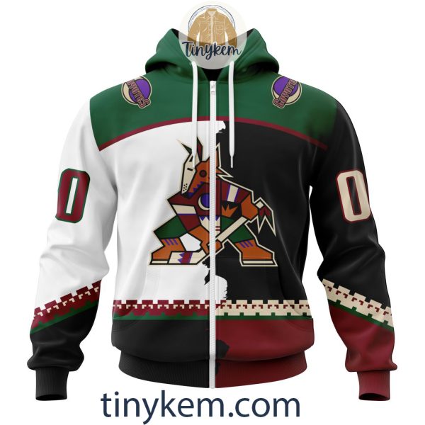 Personalized Arizona Coyotes Home Mix Away Kits 2023 Hoodie, Tshirt, Sweatshirt