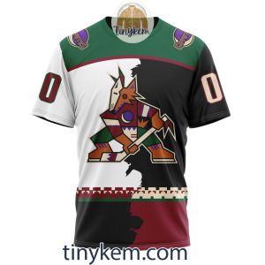 Personalized Arizona Coyotes Home Mix Away Kits 2023 Hoodie Tshirt Sweatshirt2B6 PvVLZ