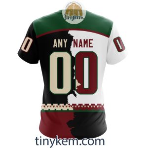 Personalized Arizona Coyotes Home Mix Away Kits 2023 Hoodie Tshirt Sweatshirt2B7 p0KPH