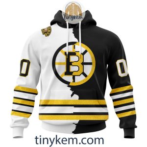 Boston Bruins With Santa Hat And Christmas Light Shirt