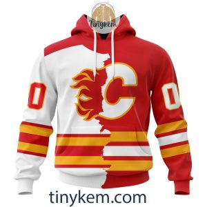 Calgary Flames Shamrocks Customized Hoodie, Tshirt: Gift for St Patrick’s Day