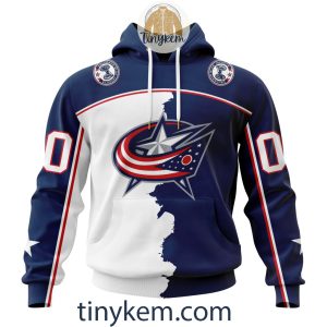 Columbus Blue Jackets Hoodie, Tshirt With Personalized Design For St. Patrick Day