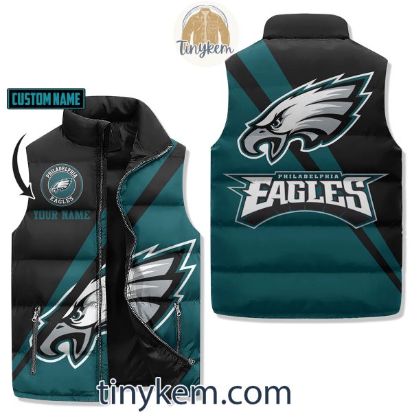 Philadelphia Eagles Customized Puffer Sleeveless Jacket