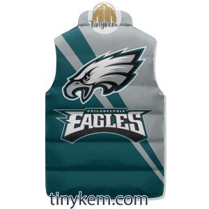 Philadelphia Eagles Customized Puffer Sleeveless Jacket2B4 TWMq6