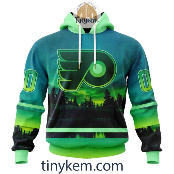 Philadelphia Flyers With Special Northern Light Design 3D Hoodie, Tshirt